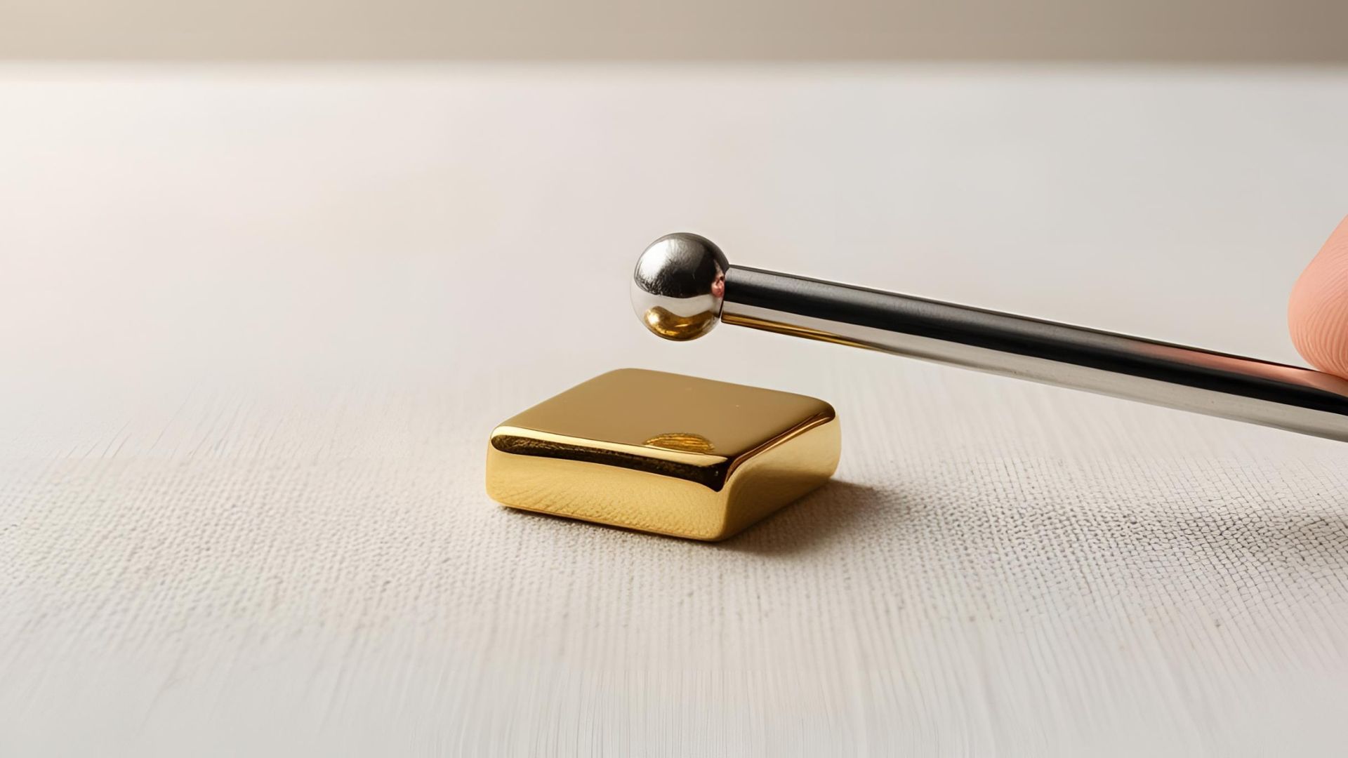 آهن ربا و طلا